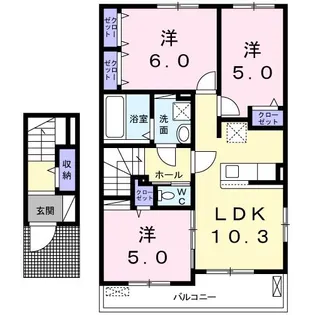 ラウレア【2階】の間取り