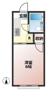 矢野コーポ【1階】の間取り