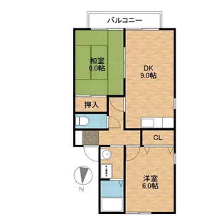 セジュール須田ノ木【2階】の間取り