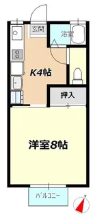 アヴァンメゾンつくば【2階】の間取り