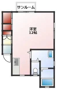 ASAHIコーポ【2階】の間取り