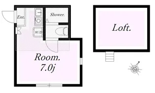 ユナイト追浜ドミンゴエリアス【1階】の間取り