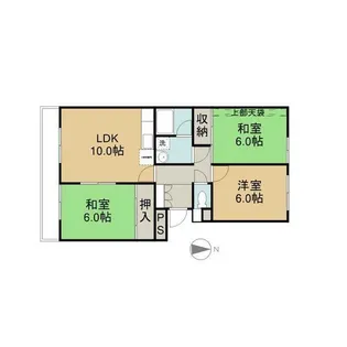 サンフローラ美瀬戸【4階】の間取り