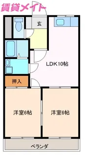 パークビレッジ亀山【1階】の間取り