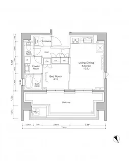 PROUD FLAT浅草橋III【10階】の間取り