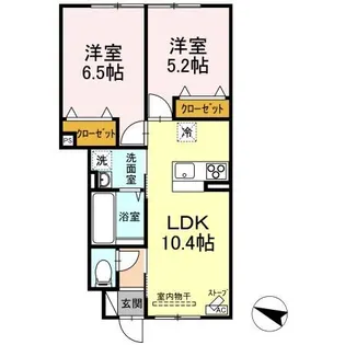 エパティーク【1階】の間取り