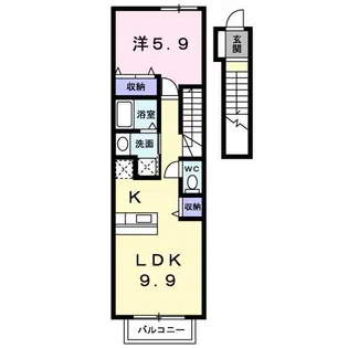 アロッジオプリート【2階】の間取り