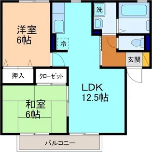 セントルイン壱番館 B棟【2階】の間取り