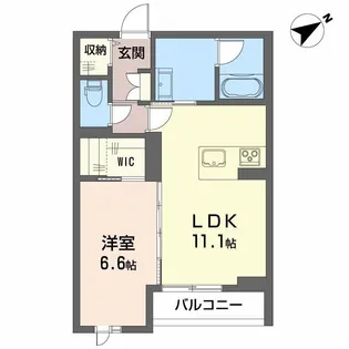 コリーヌ・クレール【3階】の間取り