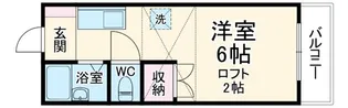 ハイツリコー【1階】の間取り