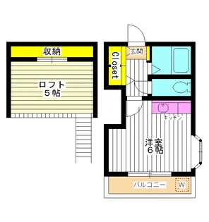 東京都練馬区小竹町1【アパート】の間取り