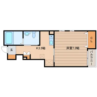 グランドソレイユ小松島【1階】の間取り