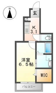 ララハイツ【1階】の間取り