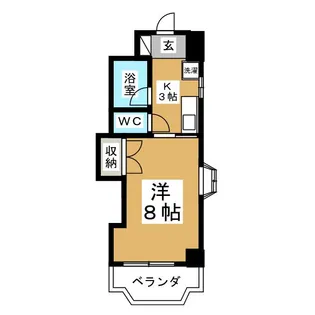 クレール小林【3階】の間取り