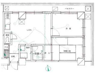 朝日雷門マンション【10階】の間取り