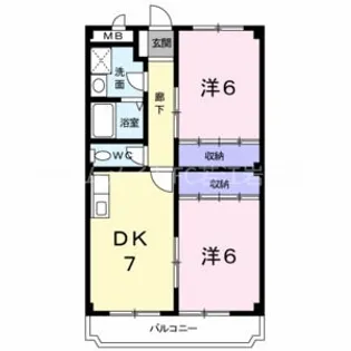 サウスワード【3階】の間取り