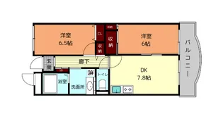 タワー ア・ラ・モード【1階】の間取り