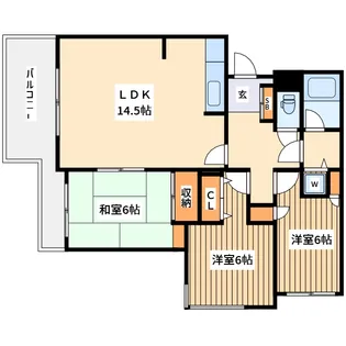 東京都府中市多磨町1【マンション】の間取り