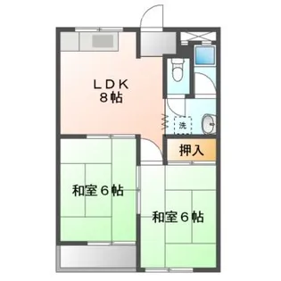 栄和第1マンション【3階】の間取り