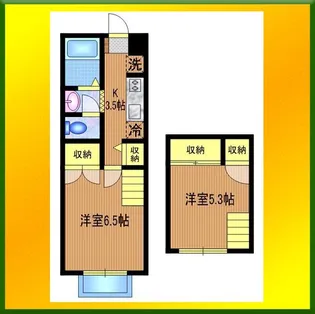 グランドールアベニュ【2階】の間取り