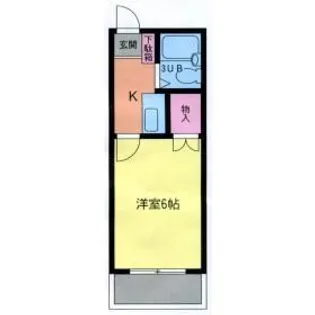 ラフォーレ大成【2階】の間取り