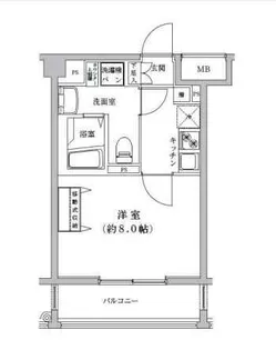 ライジングプレイス八王子みなみ野【3階】の間取り
