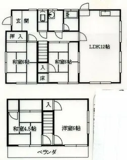 埼玉県幸手市大字千塚【一戸建】の間取り