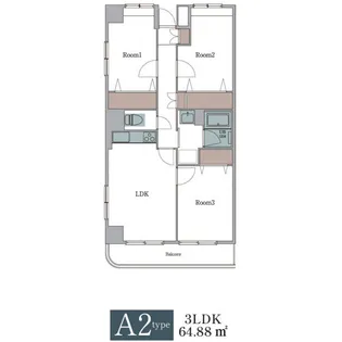 COCOWA葛西【5階】の間取り