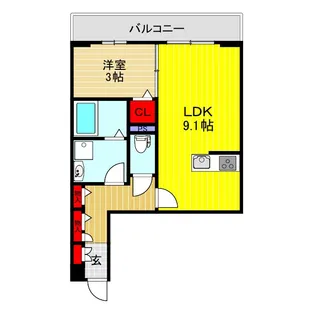 埼玉県蕨市塚越5【アパート】の間取り