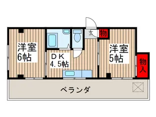 サンライトハイツ1【3階】の間取り