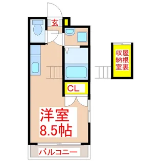 キャンパスコア【5階】の間取り