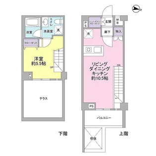 東京都世田谷区弦巻4【マンション】の間取り