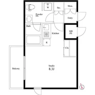 プライムレジデンス市川【2階】の間取り