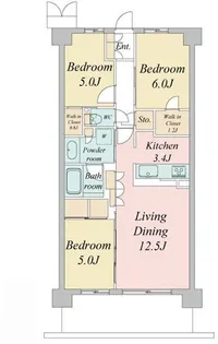 東京都武蔵野市境2【マンション】の間取り