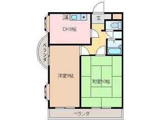 THE RESIDENCE KAWAGE【4階】の間取り
