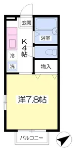 フォーチュネットイン【2階】の間取り