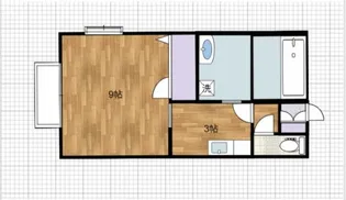 サニーヒルコーポA【1階】の間取り