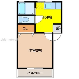ハイツ アンダルシアI【2階】の間取り