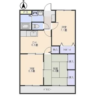 メルベーユ【2階】の間取り