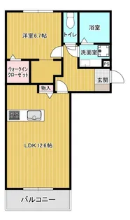 パークヴィラ下南部II【1階】の間取り