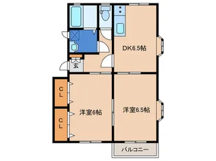 ファミール矢野【2階】の間取り
