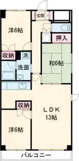 キャッスル50【1階】の間取り