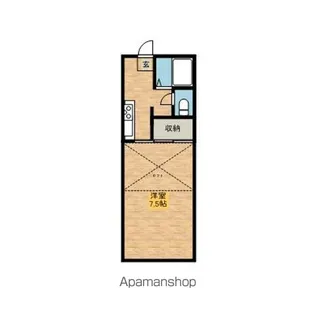 コーポ御園生【2階】の間取り