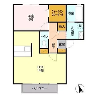 メゾンアベニュー【2階】の間取り