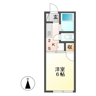 メゾン ジュメール B棟【1階】の間取り