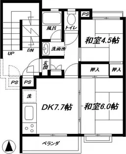 東急市が尾ドエリングD棟【5階】の間取り
