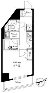 ハーモニーレジデンス早稲田【8階】の間取り