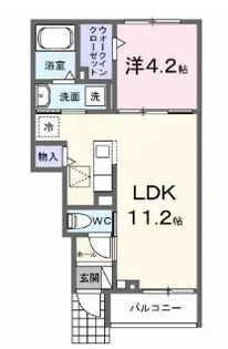 パリセードヒルズ【1階】の間取り