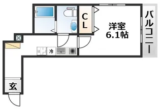 大阪府大阪市東淀川区大桐5丁目【アパート】の間取り
