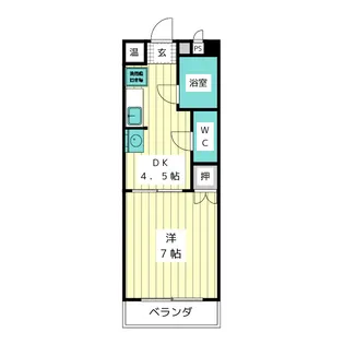 大針パークマンション【3階】の間取り